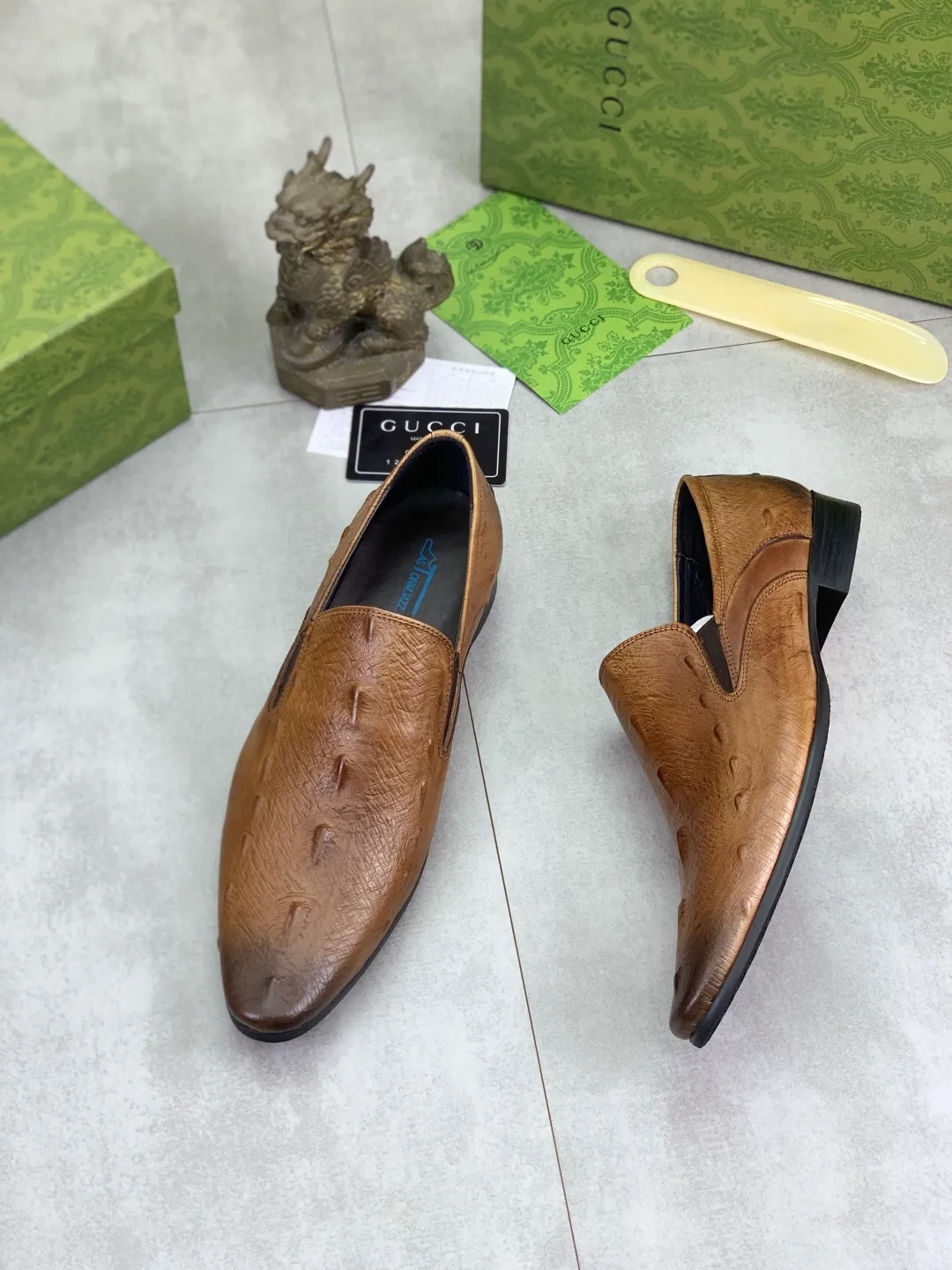 Men's Men's Shoes 💰P500 [New Style] 💰💎💎💎 [Gucci] GUCCI high-end men's formal business leather shoes, original order 1:1! Original imported high-end calfskin, original metal buckle, imported first-layer pigskin lining for feet, original high-end outsole, men's shoe size: 38-44